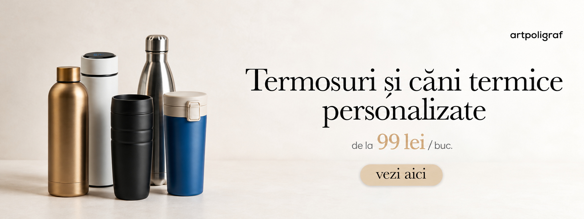 Termosuri și căni termice personalizate